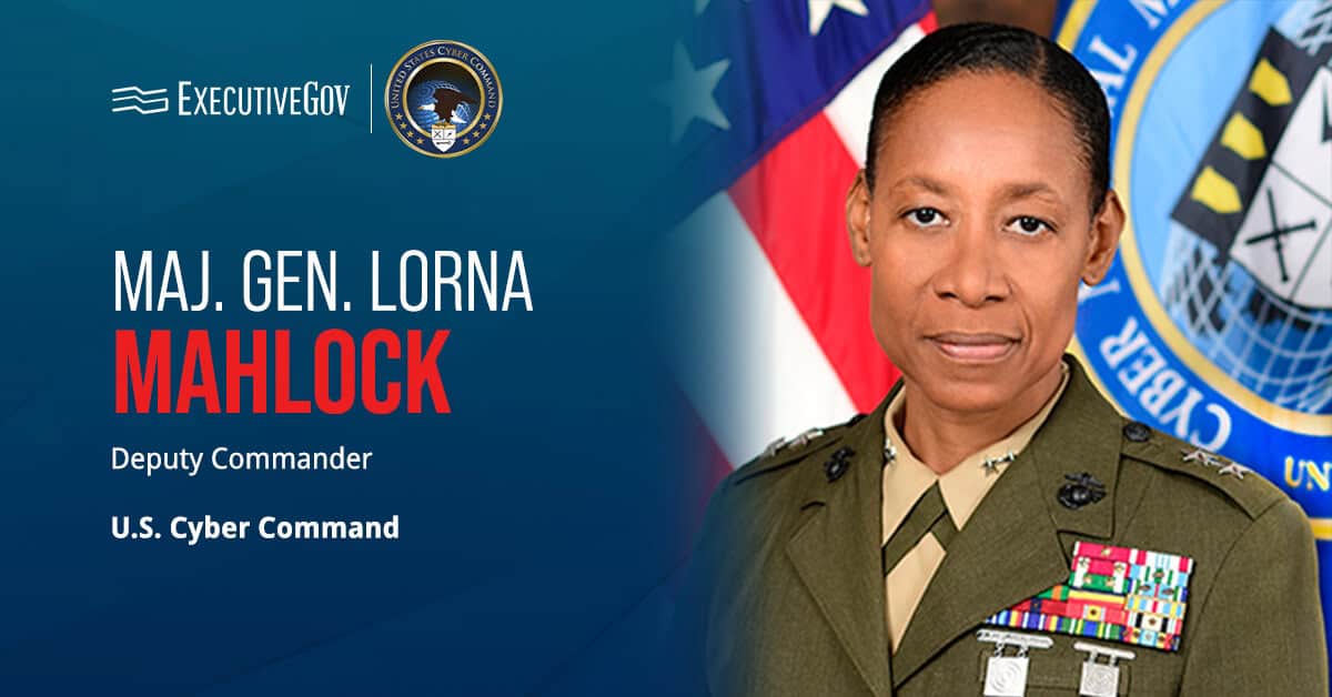 Maj. Gen. Lorna Mahlock. The head of CNMF was confirmed by the Senate as deputy commander of USCYBERCOM.