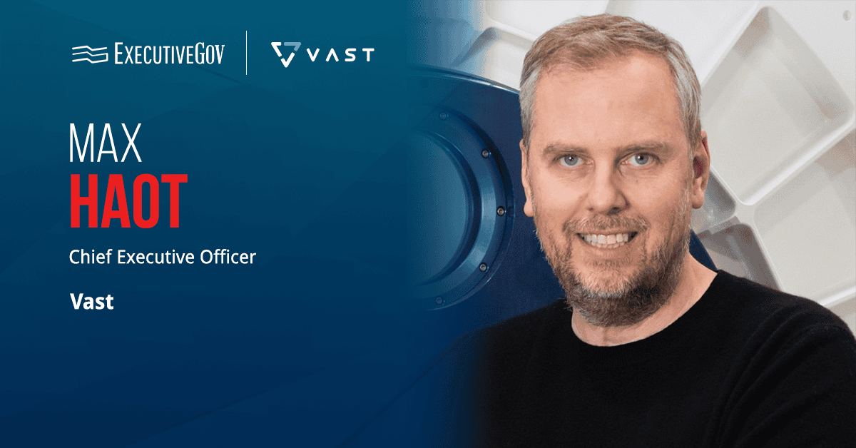 Max Haot, CEO of Vast. Haot said commercial crewed missions is critical to unlocking the orbital economy