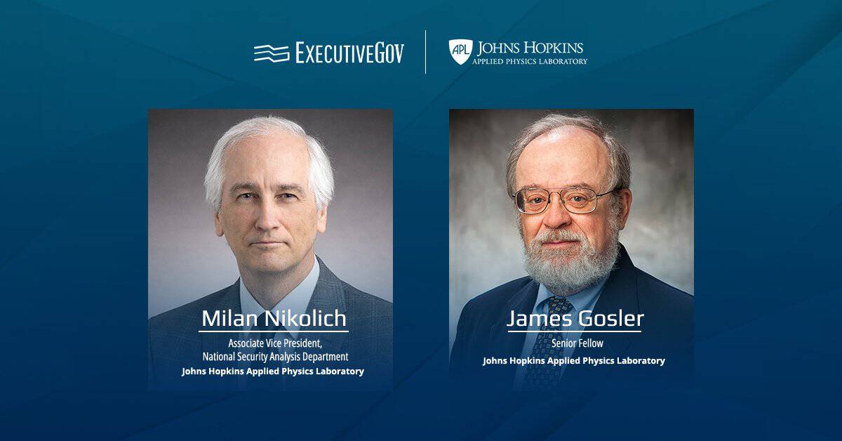 Mitch Nikolich and James Gosler. The Johns Hopkins APL national security experts joined the DOW STIB.