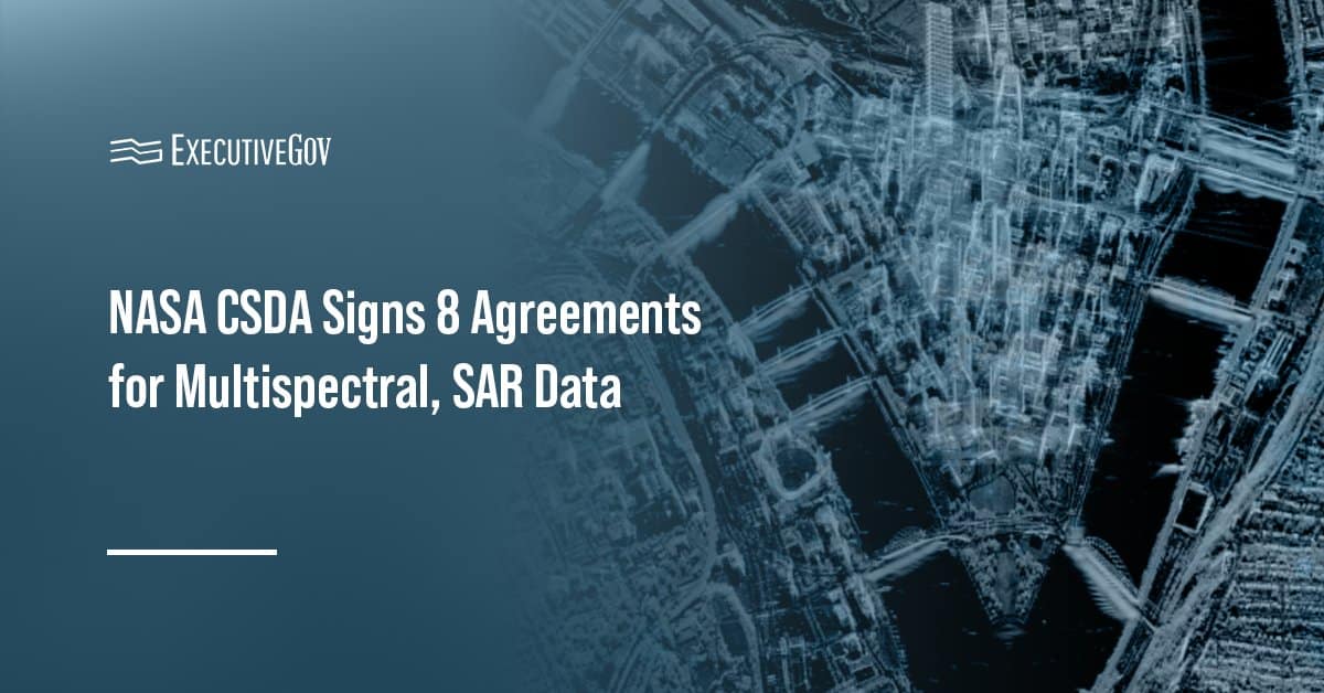 SAR Image. NASA's CSDA program has finalized eight agreements to deliver multispectral and synthetic aperture radar data.