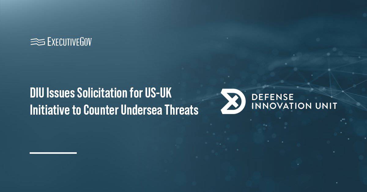 Defense Innovation Unit logo. DIU issued a REEF solicitation seeking tech to detect, track and defeat underwater threats.