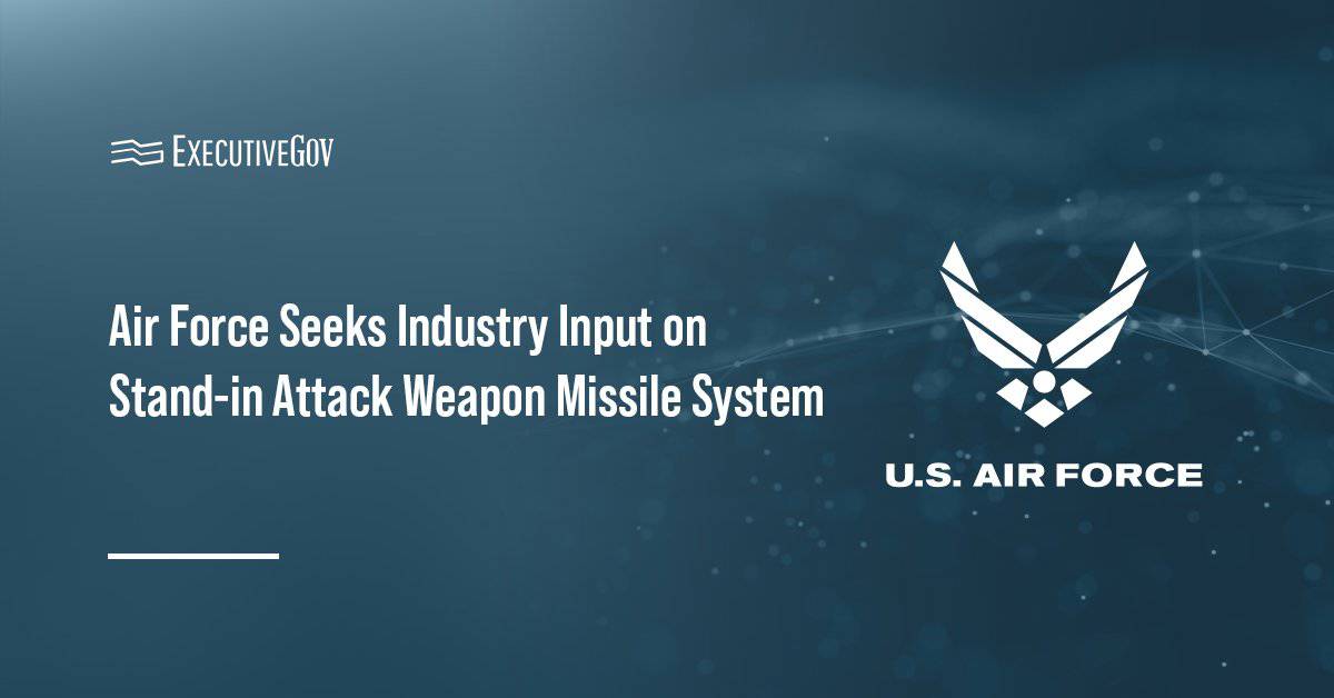 US Air Force logo. The Air Force issued a sources sought notice for missile systems that could support the SiAW program.