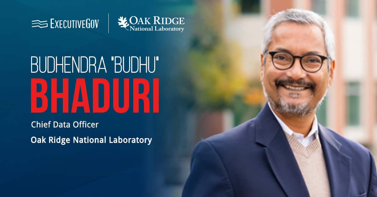 Budhu Bhaduri. The ORNL Corporate Research Fellow has been named the lab’s first chief data officer.