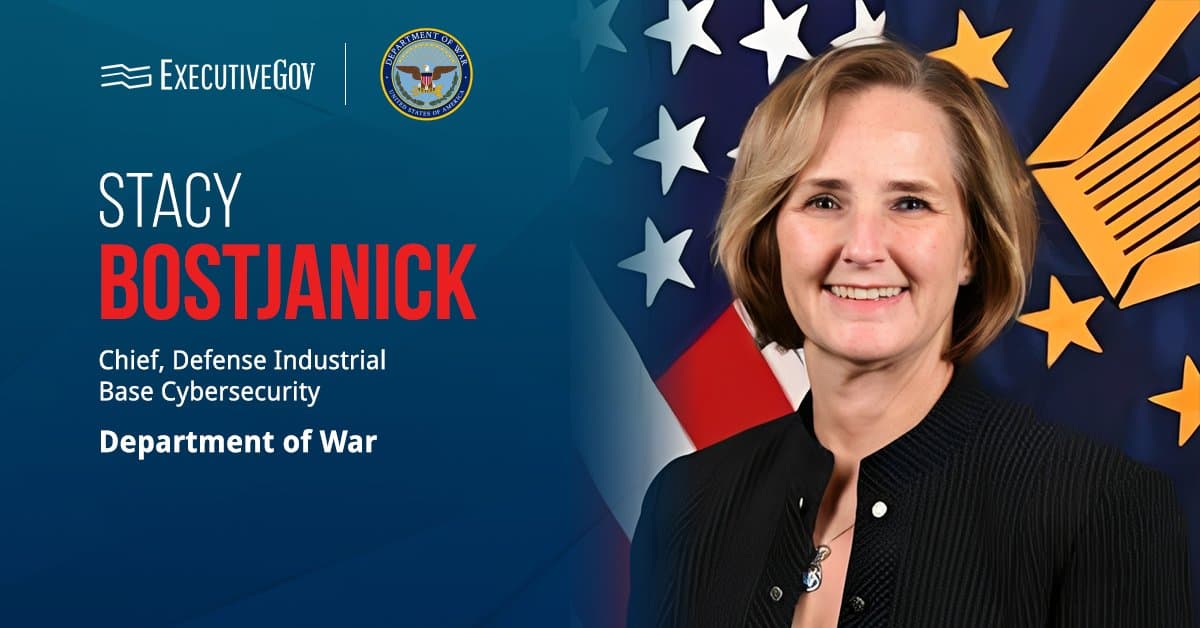 Stacy Bostjanick. The DOW chief of DIB cybersecurity will retire federal service by the end of April.