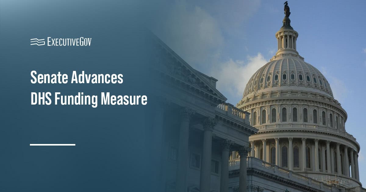Capitol Hill. The Senate has sent a bill to the House that would fund most of the Department of Homeland Security.
