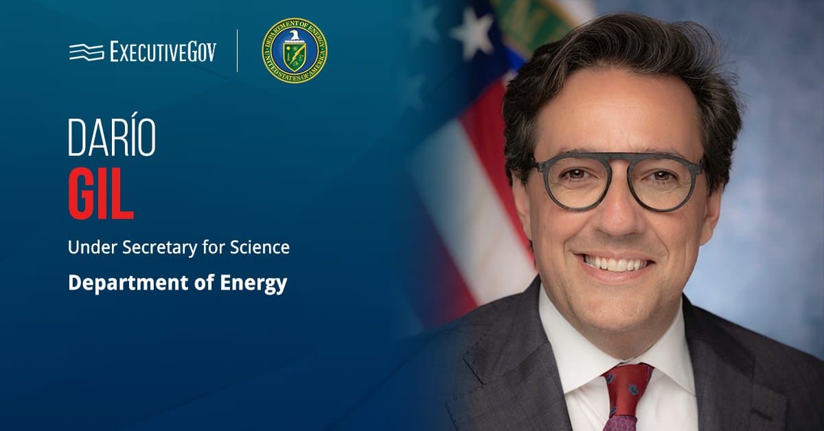 DOE Under Secretary Darío Gil. The Department of Energy has issued a request for applications under the Genesis Mission.