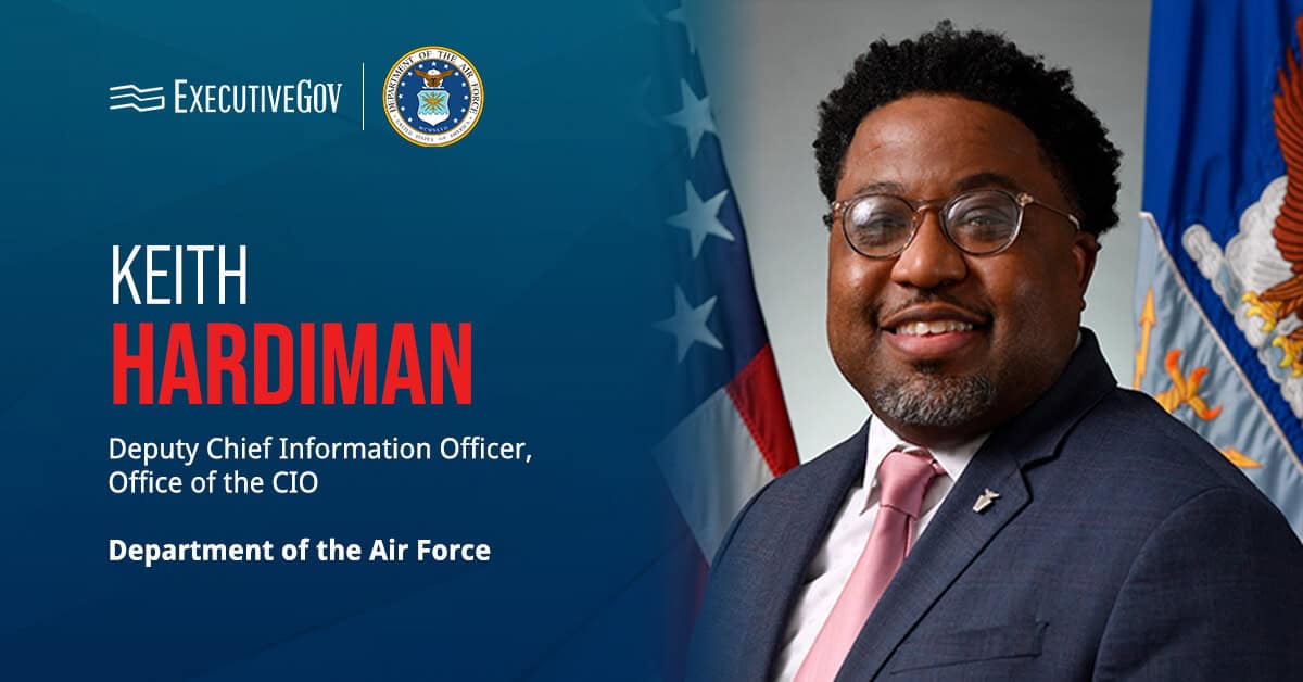 Keith Hardiman. The Department of the Air Force acting deputy CIO has been named to the role on a permanent basis.