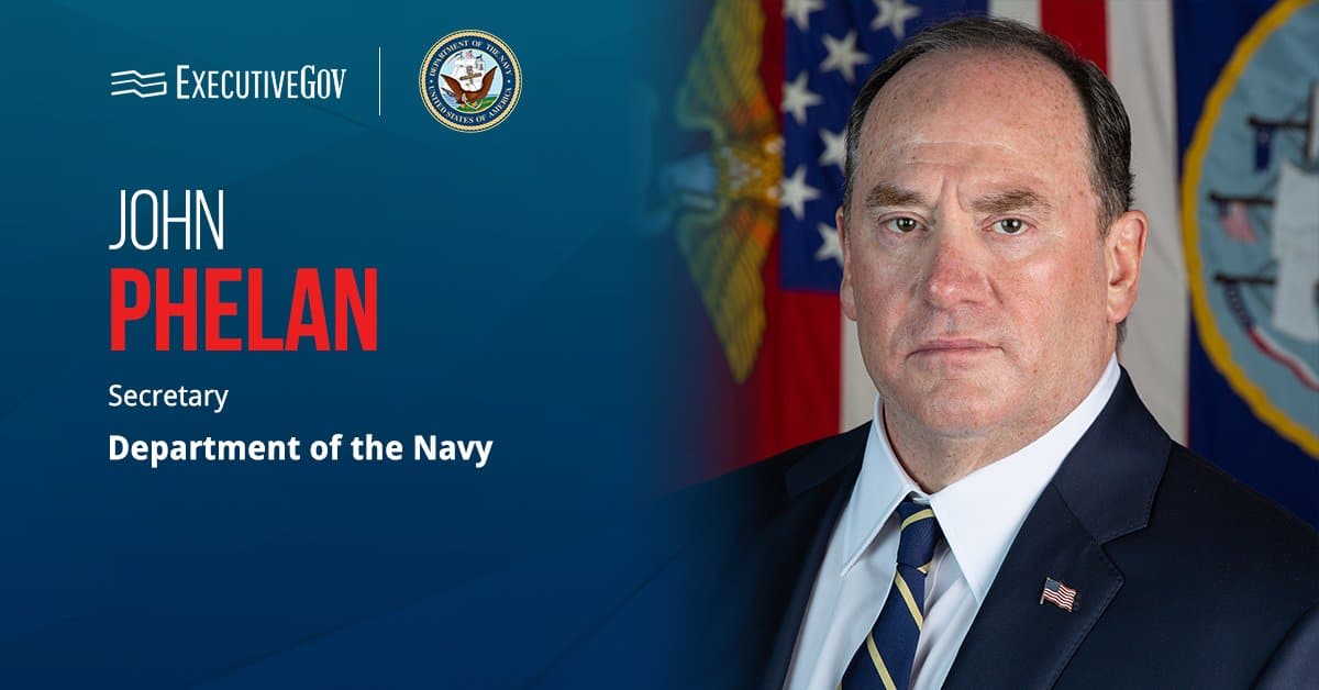 John Phelan. The Navy has launched a review of its civilian workforce.