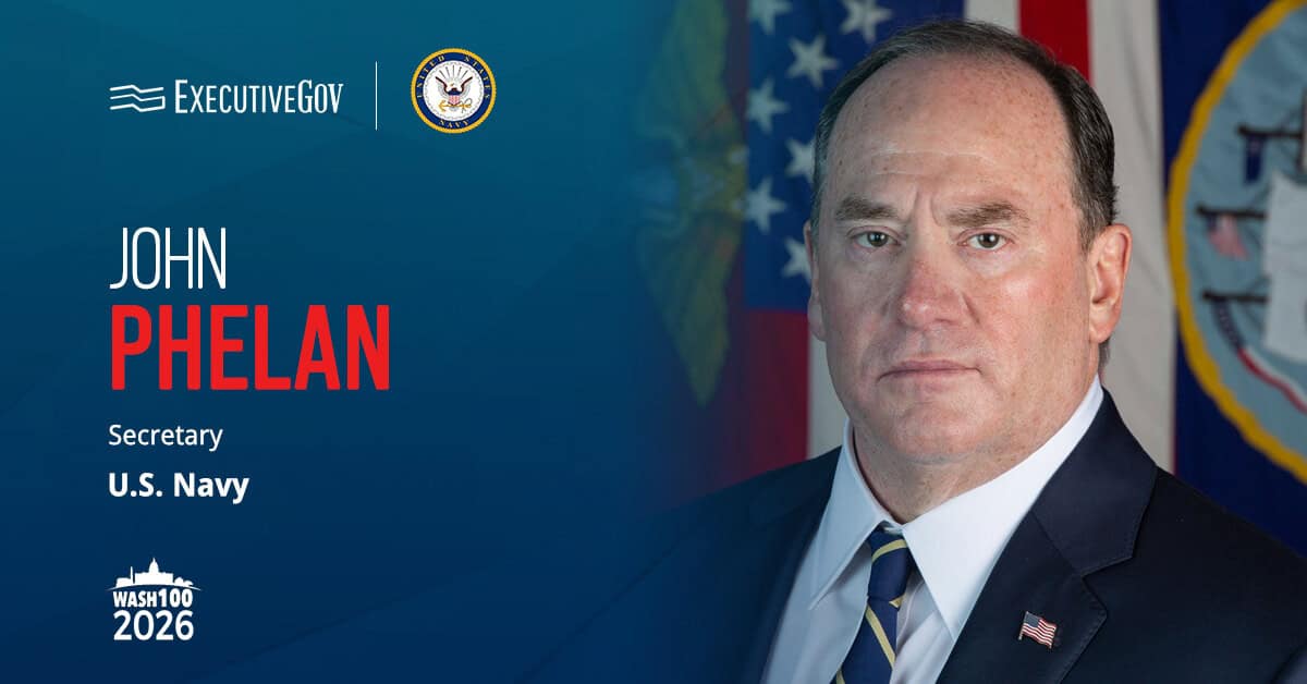 John Phelan. The Navy secretary commented on the creation of five more PAE organizations.