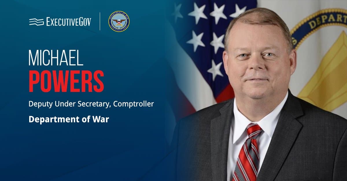 Michael Powers, deputy under secretary of war comptroller. Powers talked about the Pentagon's new strategy for a clean audit.
