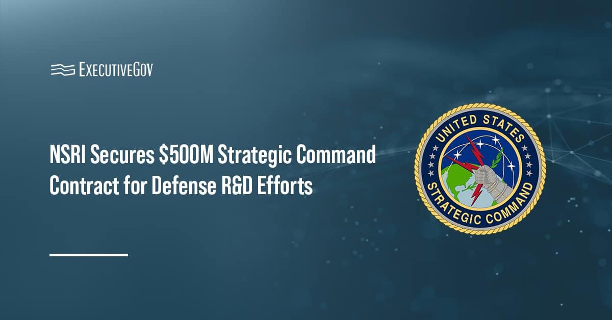 USSTRATCOM logo. The U.S. Strategic Command awarded the National Strategic Research Institute a contract for defense R&D.