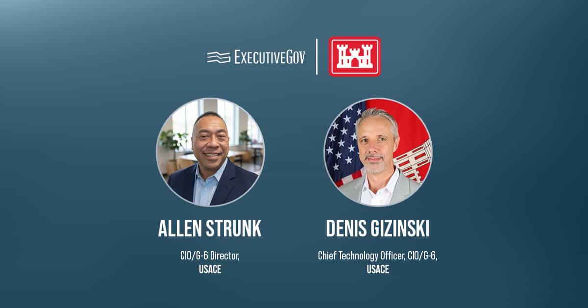 Allen Strunk and Denis Gizinski. USACE CIO/G-6 named Allen Strunk and Denis Gizinski to senior IT roles.
