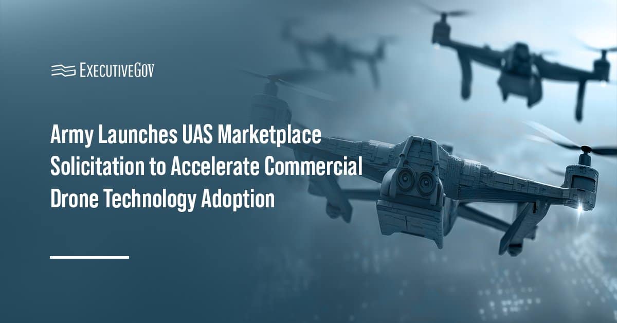 Drone swarm. The U.S. Army's PMO UAS has issued a Commercial Solutions Opening for the UAS Marketplace.