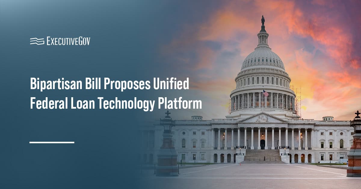 US Capitol. Bipartisan lawmakers introduced the Federal Loan Systems Modernization Act to create a loan technology platform.