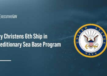 Navy Christens 6th Ship in Expeditionary Sea Base Program