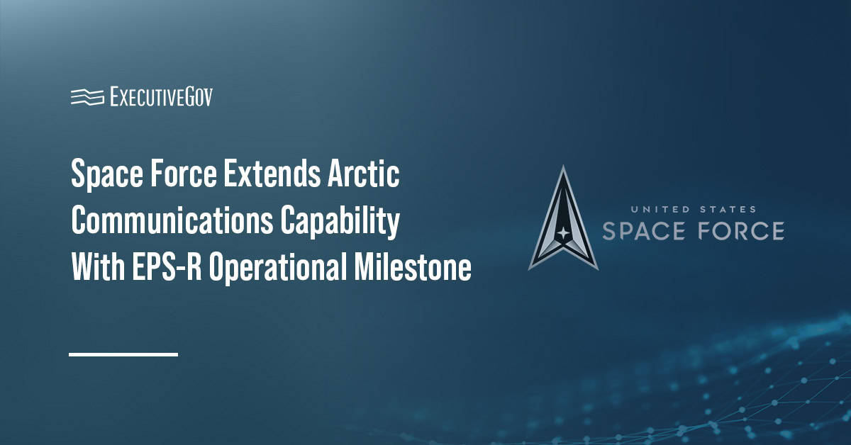 U.S. Space Force logo. USSF announced the operational acceptance of the Enhanced Polar System–Recapitalization.