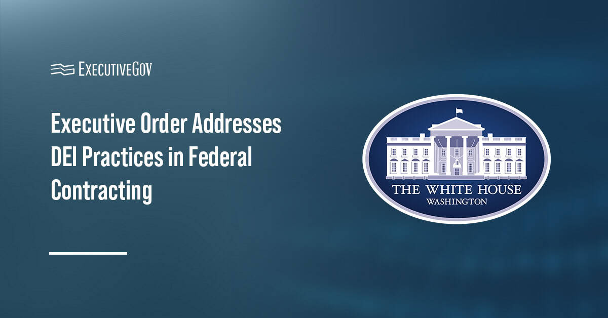 White House. President Trump signed an executive order eliminating DEI practices by federal contractors and subcontractors.