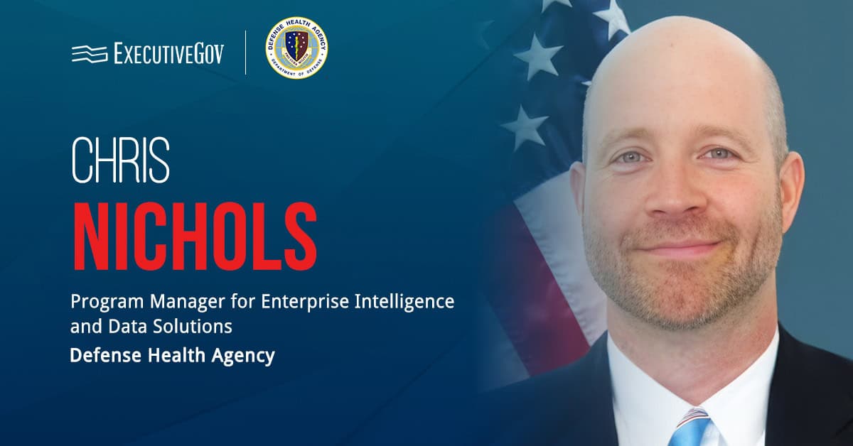 Chris Nichols. The Defense Health Agency PEO DHMS program manager says the agency should be cautious about inserting tech.