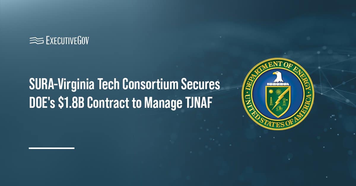 Department of Energy logo. DOE selected SURATech to manage TJNAF