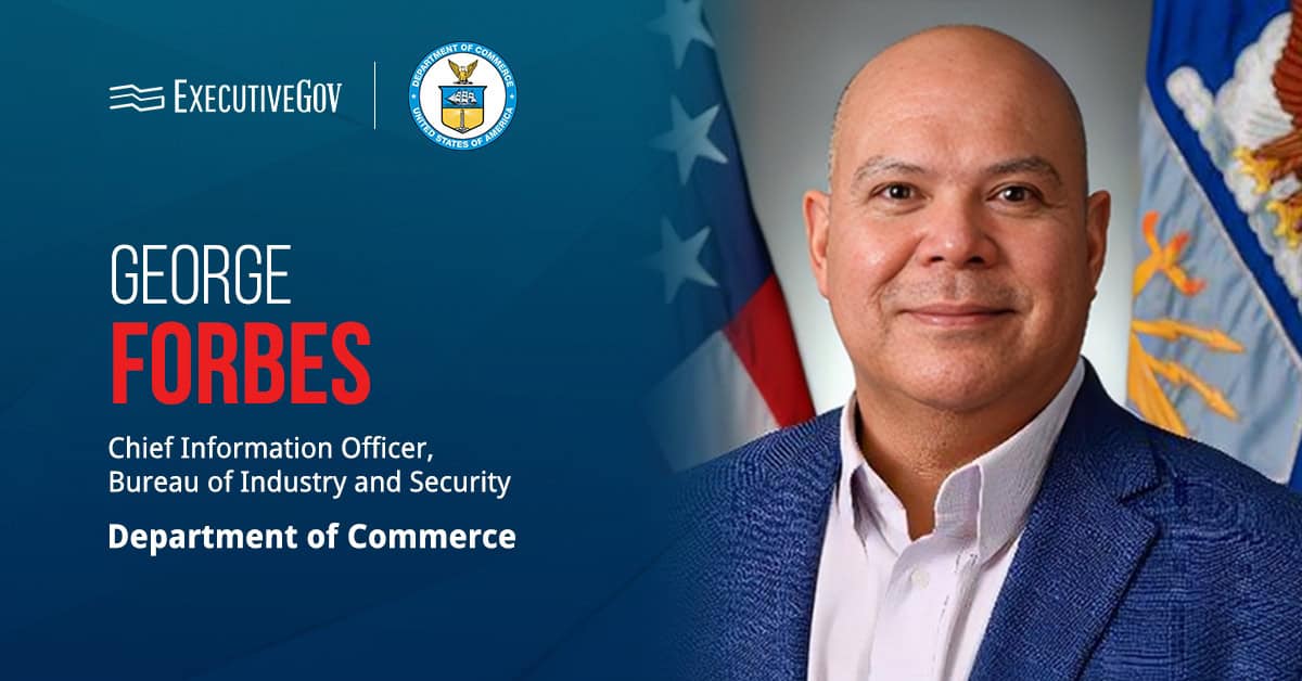 George Forbes. The Commerce Department appointed Forbes as BIS CIO.