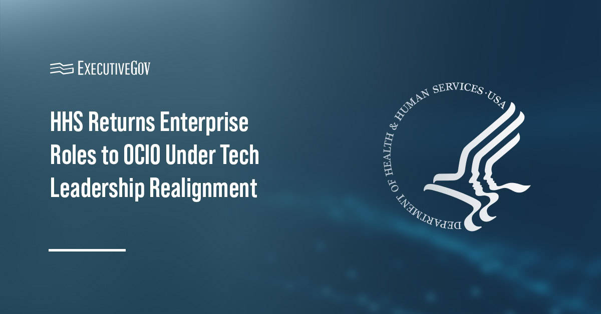 Department of Health and Human Services logo. HHS has realigned its health technology leadership structure.