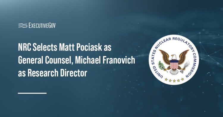 NRC Selects Matt Pociask as General Counsel
