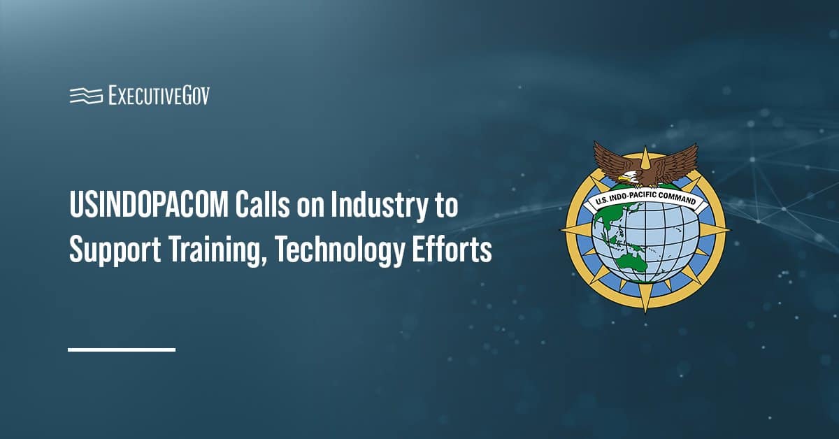 U.S. Indo-Pacific Command seal. USINDOPACOM is urging companies to help develop multidomain training capabilities.