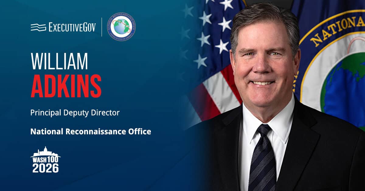 William Adkins. The principal deputy director at NRO discussed the agency’s proliferated architecture at the Space Symposium.