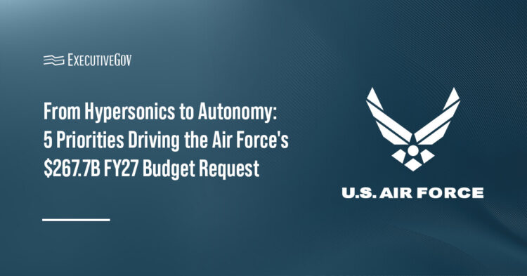 Air Force logo. The Air Force has identified its investment priorities in its FY27 budget request