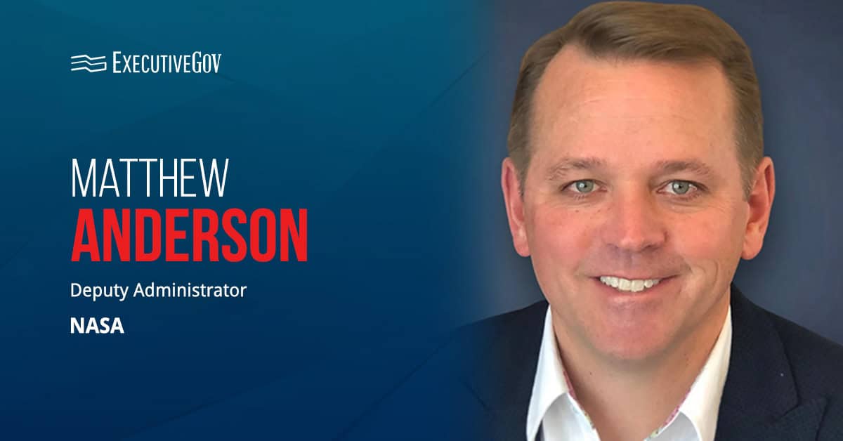 Matthew Anderson. The Senate has confirmed the CACI executive as NASA deputy administrator.