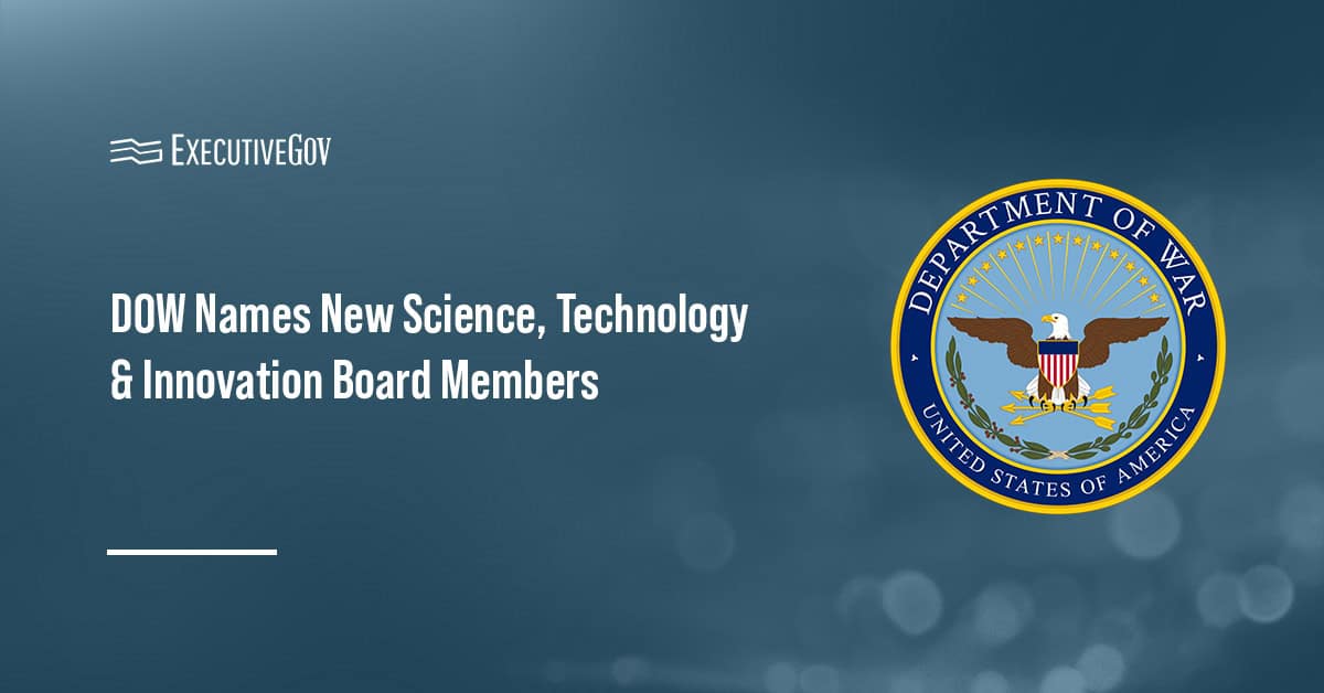 Department of War seal. DOW has announced the new members of the  Science, Technology and Innovation Board