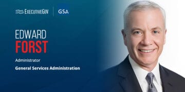 GSA Administrator Edward Forst. Forst said GSA's new OneGov deal with Snowflake supports AI adoption across agencies