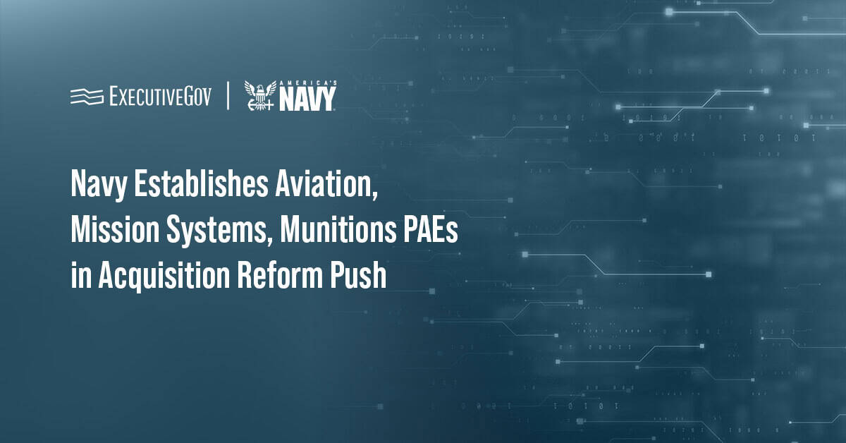 Navy seal. The Navy has established PAE Aviation, PAE Mission Systems and PAE Munitions.