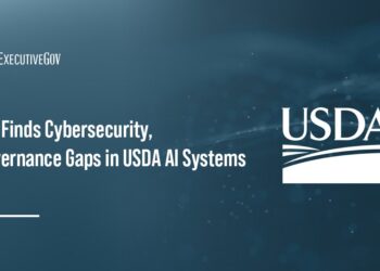 USDA logo. The USDA's Office of Inspector General found cybersecurity and governance gaps in the agency's AI systems.