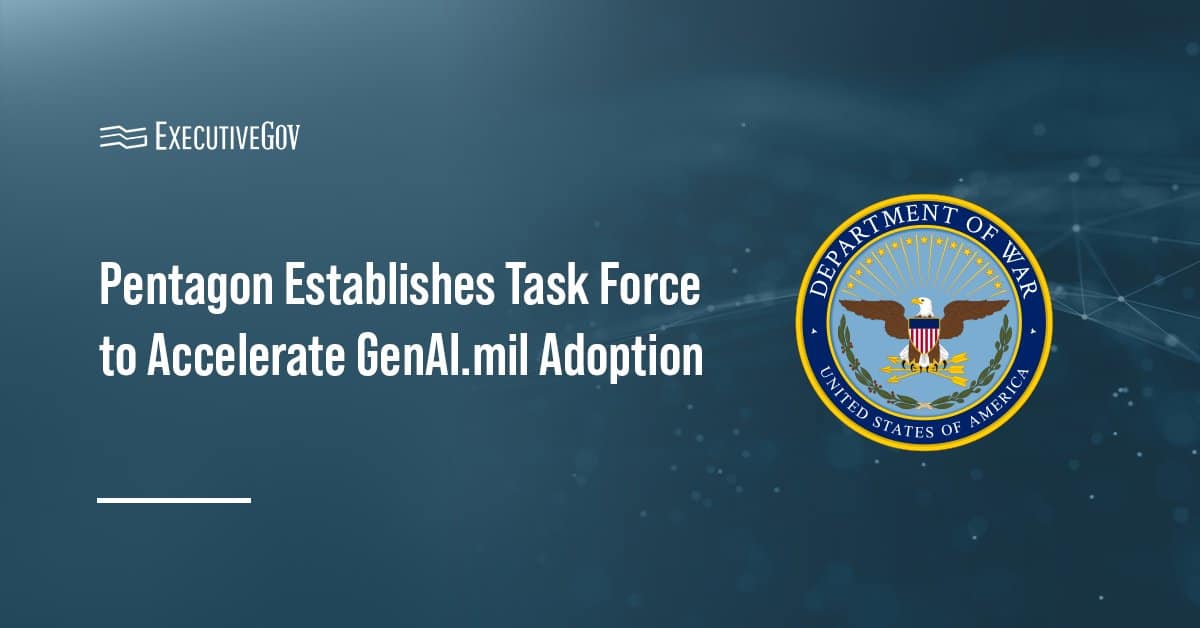 Pentagon Establishes Task Force to Accelerate GenAI.mil Adoption Executive Gov The Department of War seal. The War Department has formed the GenAI.mil Task Force