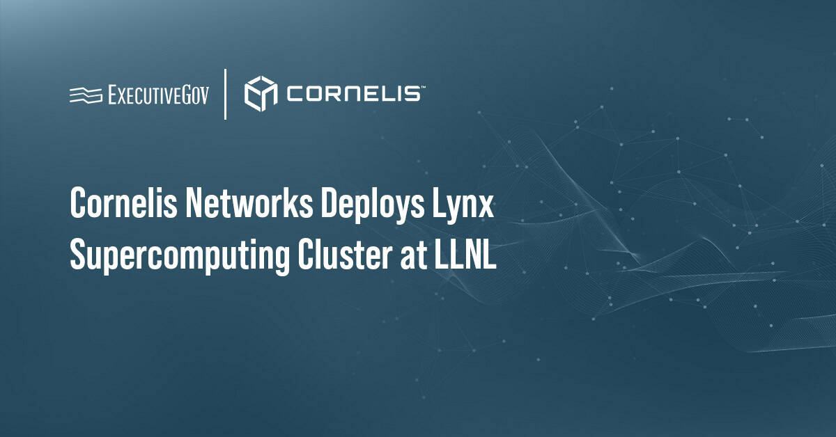 Cornelis Networks logo. Cornelis has deployed the Lynx supercomputing cluster at Lawrence Livermore National Laboratory.