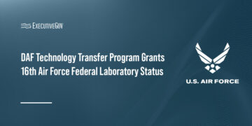 DAF Technology Transfer Program Grants 16th Air Force Federal Laboratory Status Executive Gov U.S. Air Force logo. A Department of the Air Force program elevated the laboratory status of Air Forces Cyber.