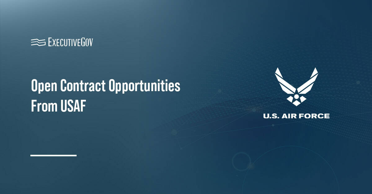 7 Air Force Contract Opportunities GovCons Should Watch in 2026 Executive Gov Air Force logo. The service has new contract opportunities in AI, cyber, C4I and command-and-control modernization.