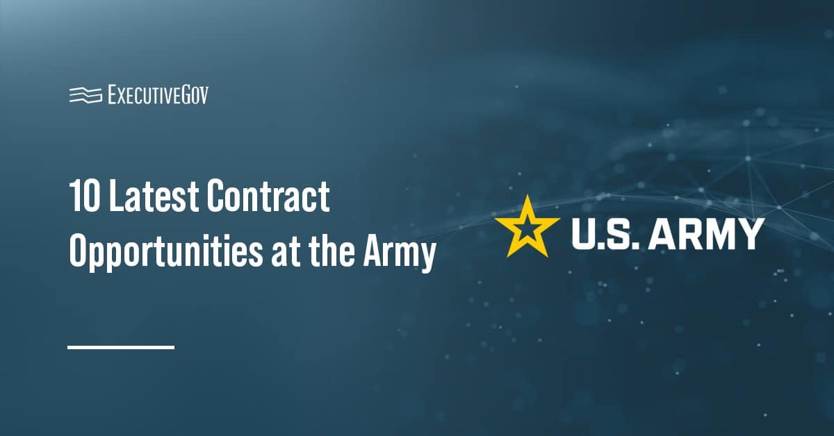 From Agentic AI to Next-Gen Air Defense: A Guide to the Latest Army Contract Opportunities Executive Gov Army seal. The Army is seeking commercial technologies across AI, autonomy, cloud infrastructure, training and air defense