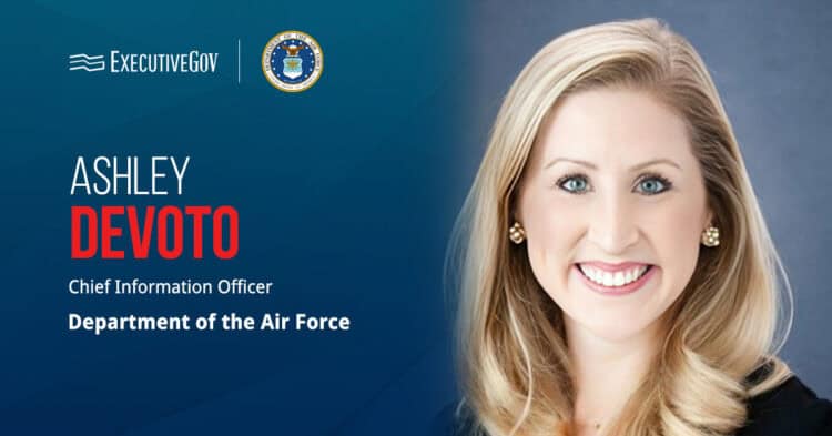 Ashley Devoto. The tech/cyber leader will head enterprise IT, data and AI, and cybersecurity efforts as the new Air Force CIO