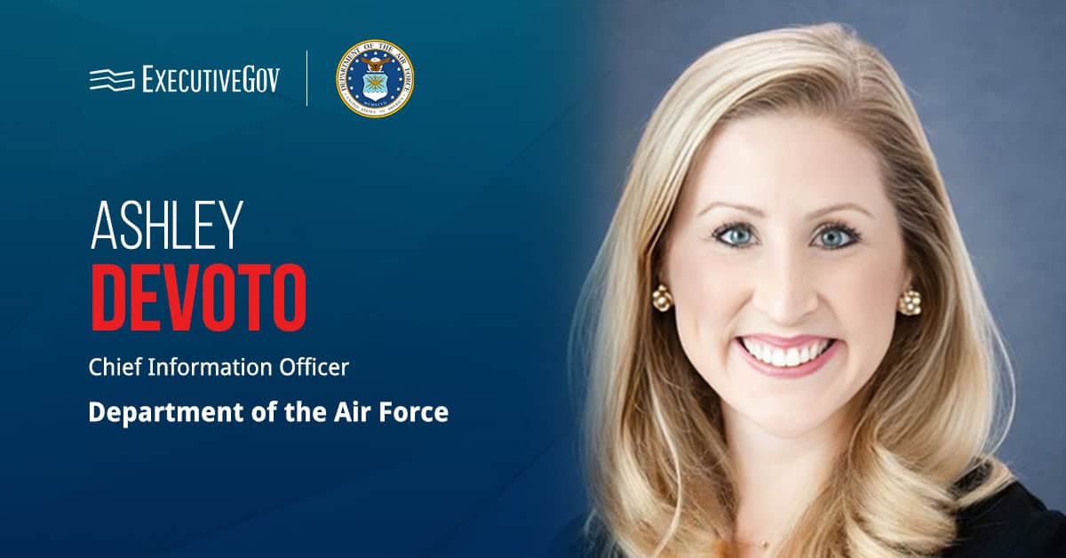 Ashley Devoto. The tech/cyber leader will head enterprise IT, data and AI, and cybersecurity efforts as the new Air Force CIO