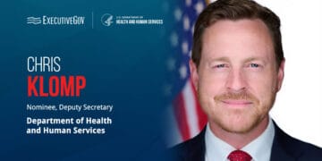 Chris Klomp. The deputy administrator of CMS has been nominated to serve as deputy secretary of HHS.