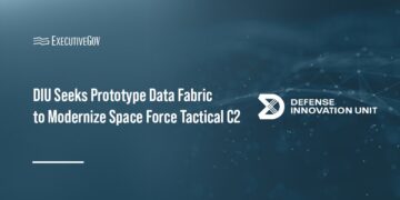 DIU Seeks Prototype Data Fabric to Modernize Space Force Tactical C2 Executive Gov Defense Innovation Unit logo. DIU is seeking prototype data fabric to combine Space Force's ground architecture.