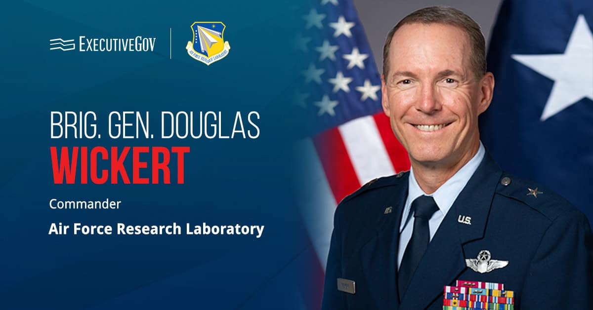 Brig. Gen. Douglas Wickert. AFMC’s former director of air, space and cyberspace operations assumed command of AFRL.