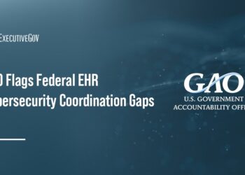 GAO logo. The watchdog has called for stronger cybersecurity oversight of the federal EHR system.