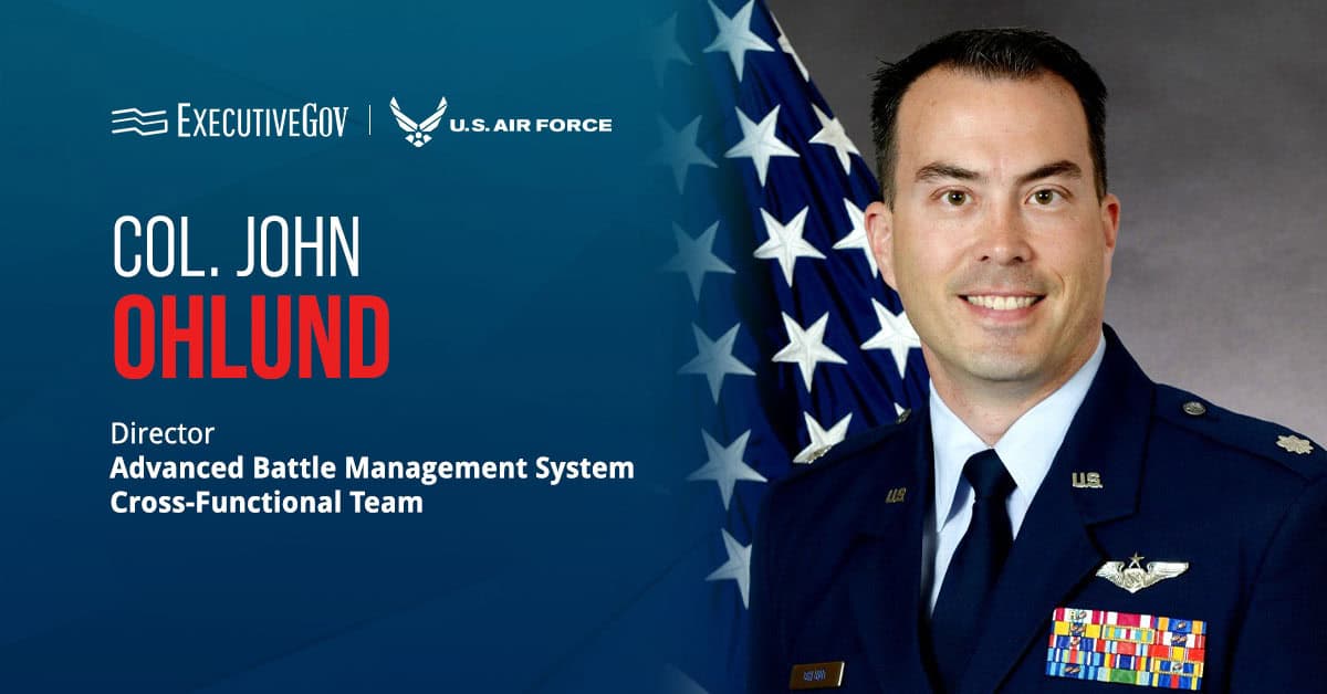 John Ohlund. The Air Force colonel and director of ABMS CFT discussed the integration of AI into battle management.