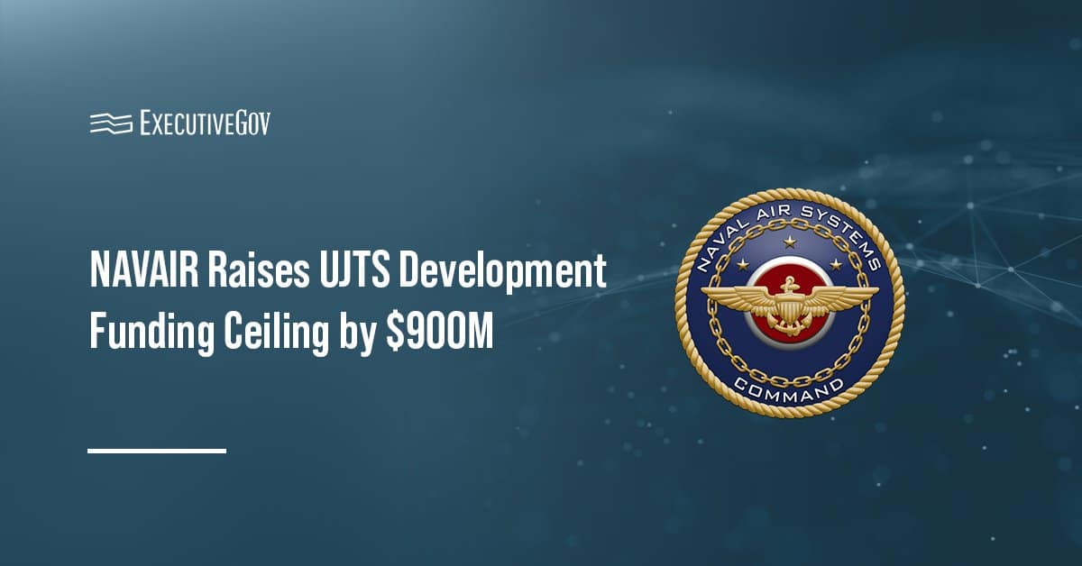 Naval Air Systems Command logo. NAVAIR has increased the budget ceiling for the Undergraduate Jet Training System program.