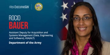 Rocio Bauer. The assistant deputy within the Army ASA(ALT) discussed the Digital Engineering Ecosystem  Phase I completion.