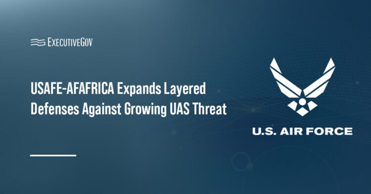 Air Force logo. USAFE-AFAFRICA is enhancing counter-UAS defense with new equipment and expanded airmen training.