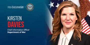 Kirsten Davies. DOW CIO Kirsten Davies discussed the launch of the Cyber Apprenticeship Program.